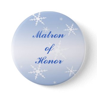 Winter Wedding Matron of Honor Pin