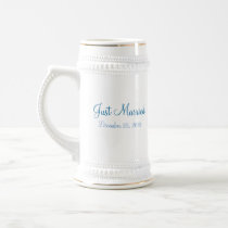 Winter Wedding Penguins - Customizable Stein mugs
