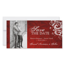 Winter Wedding - Photo Save The Date Invitation Customized Photo Card