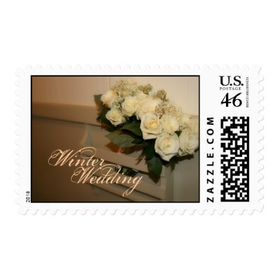 Winter Wedding Postage postage