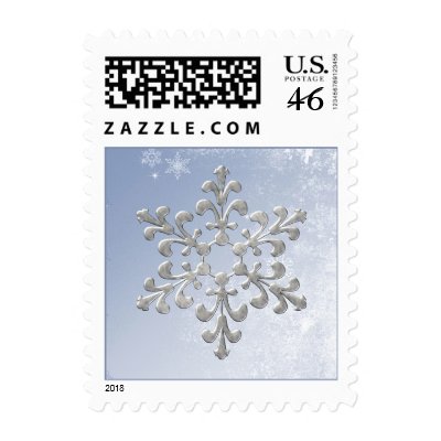 Winter Wedding Postage Stamp
