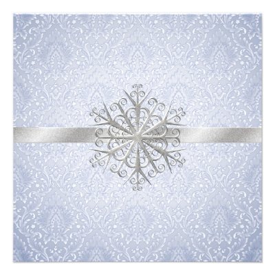 Winter Wedding Rehearsal Dinner Invitation