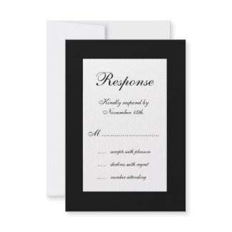 Winter Wedding RSVP invitation