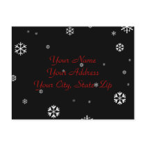 Winter Wedding RSVP Post Cards
