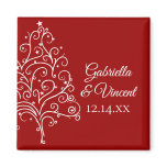 Winter Wedding Save the Date Magnet