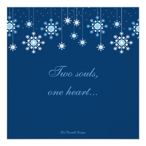 Winter Wedding Snowflakes Invitation