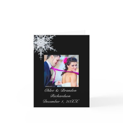 Winter Wedding Thank You Card