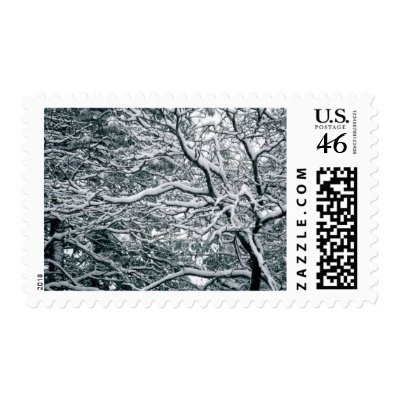 Winter Wedding Theme Invitations Postage by HolidayPostage
