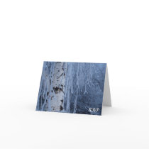 Winter Weeping Birch Wedding RSVP cards