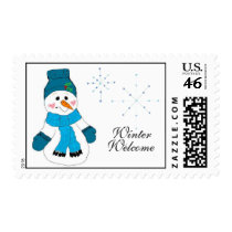 Winter Welcome postage postage