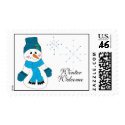 Winter Welcome postage