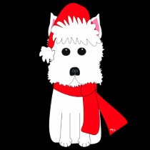Winter Westie t-shirts
