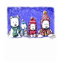 Winter Westies Light Apparel t-shirts