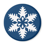 Winter White Christmas Snowflake magnets