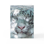 Winter White Tiger Greeting Card