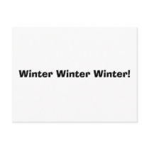 Winter Winter Winter! postcards