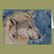 Winter Wolf Card cards