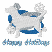 Winter Wonderland Beagle Embroidered Shirt embroidered shirts