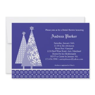 Winter Wonderland Bridal Shower Invitation invitation