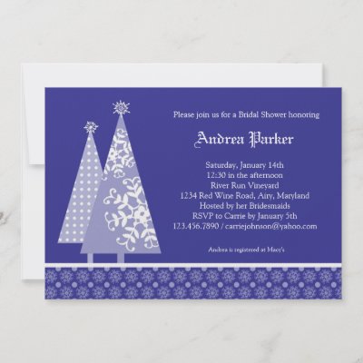 Winter Wonderland Bridal Shower Invitation by marlenedesigner