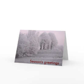 Winter wonderland Christmas card
