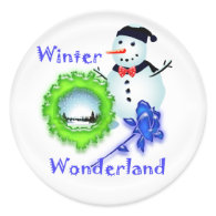 winter wonderland, Christmas, holiday stickers