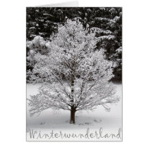 Winter wonderland greeting cards