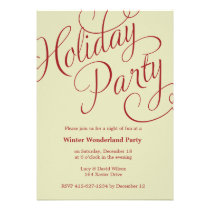 Winter Wonderland Holiday Party Invitation invitations