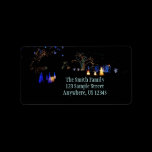 Winter Wonderland Lights Return Address Label