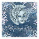 Winter Wonderland Masquerade Party Invitations