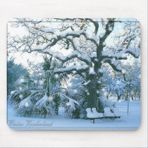 winter wonderland mousepad by deesbasenjis winter wonderland mousepad