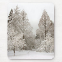 Winter Wonderland Mousepad Snow Forest Gifts mousepads