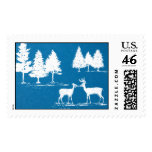 Winter Wonderland - Peacock postage