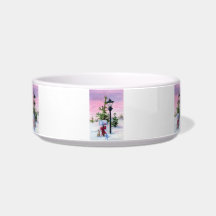 Winter Wonderland Pet Food Bowls