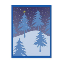 winter wonderland postcard