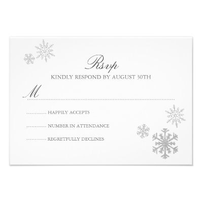 Winter Wonderland RSVP Card