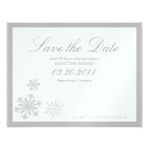 Winter Wonderland Save the Date Announcements