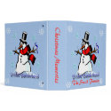 Winter Wonderland Snowman Binder binder
