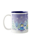 Winter Wonderland Snowman Pine Trees Coffee Cup mugs