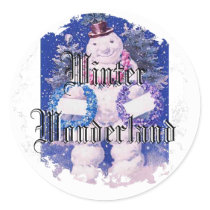Winter Wonderland Snowman stickers by eelkat Winter Wonderland Snowman stickers