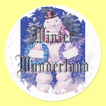 Winter Wonderland Snowman stickers