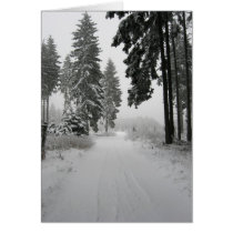 winter wood greeting card