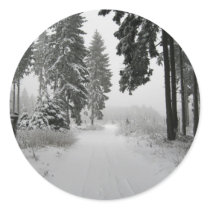 winter wood sticker