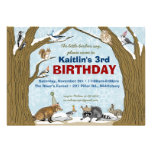 Winter Woodland Animal Party Invitation