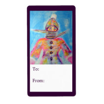 "Winter Wrapping" Art Gift Labels labels