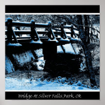 Winterbridge At Silver Creek Poster