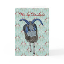 Winterland Jacobs Sheep  Christmas Greeting Greeting Card