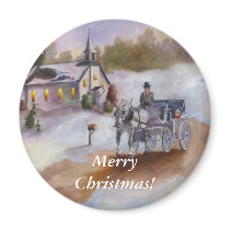 Winters Dream, Merry Christmas! magnets