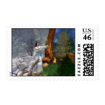 Winter's Dreams Of Spring Postage Stamps