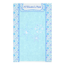 Winter's Note Snowflake Stationery